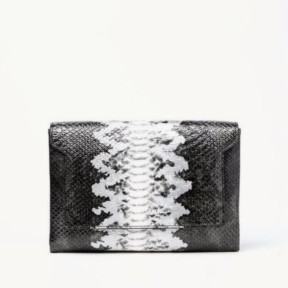 Jules Kae Snakeskin Clutch